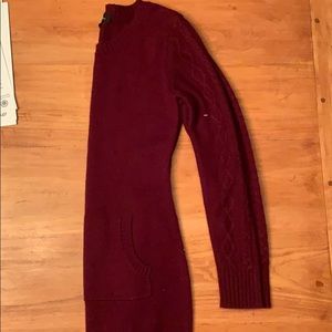 Maroon sweater  dresss